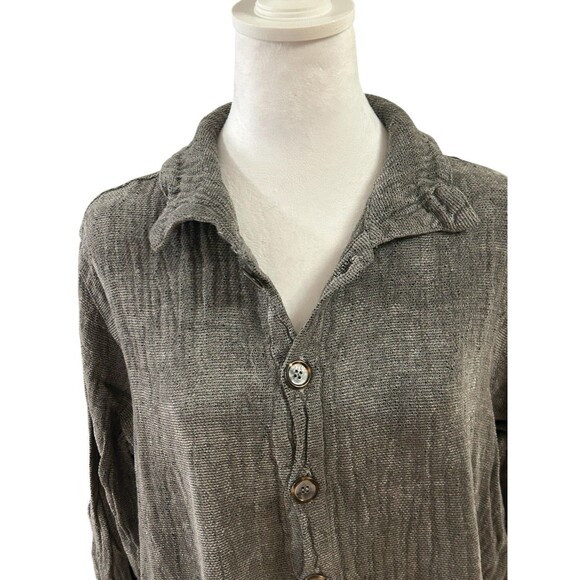 CP Shades NWT Button Down Tunic Sz M Linen Blend - Picture 2 of 6